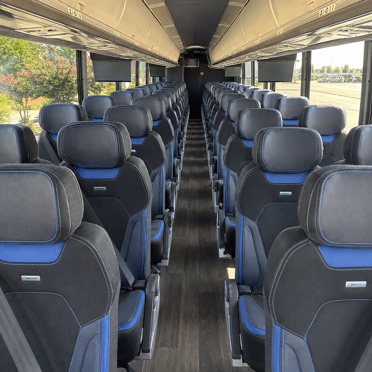 memphis charter bus rental interior